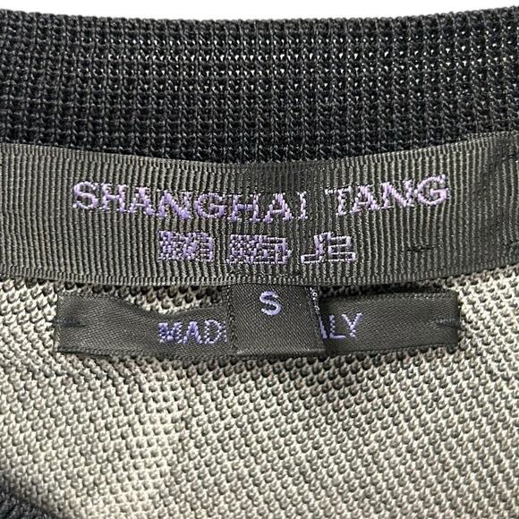 Shanghai Tang Black White Tan Mixed Animal Print Long Sleeve Dress Womens Small - Picture 3 of 6